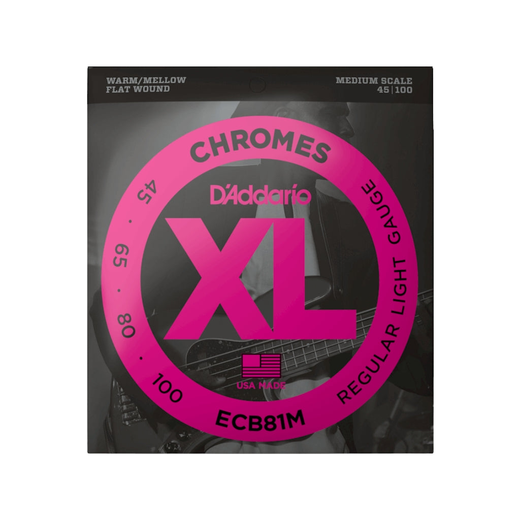 D'Addario Regular Light Medium Scale Bass Strings - 45-100