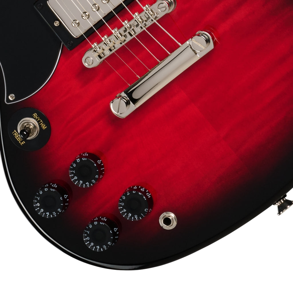 Epiphone - SG Tribute Electric Guitar - Cherry Burst, Left Handed