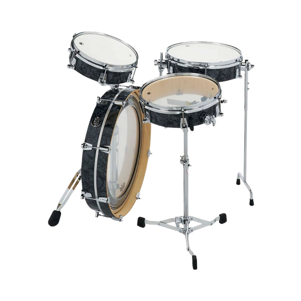DW Performance Series Low Pro 4-piece Shell Pack - Black Diamond FinishPly