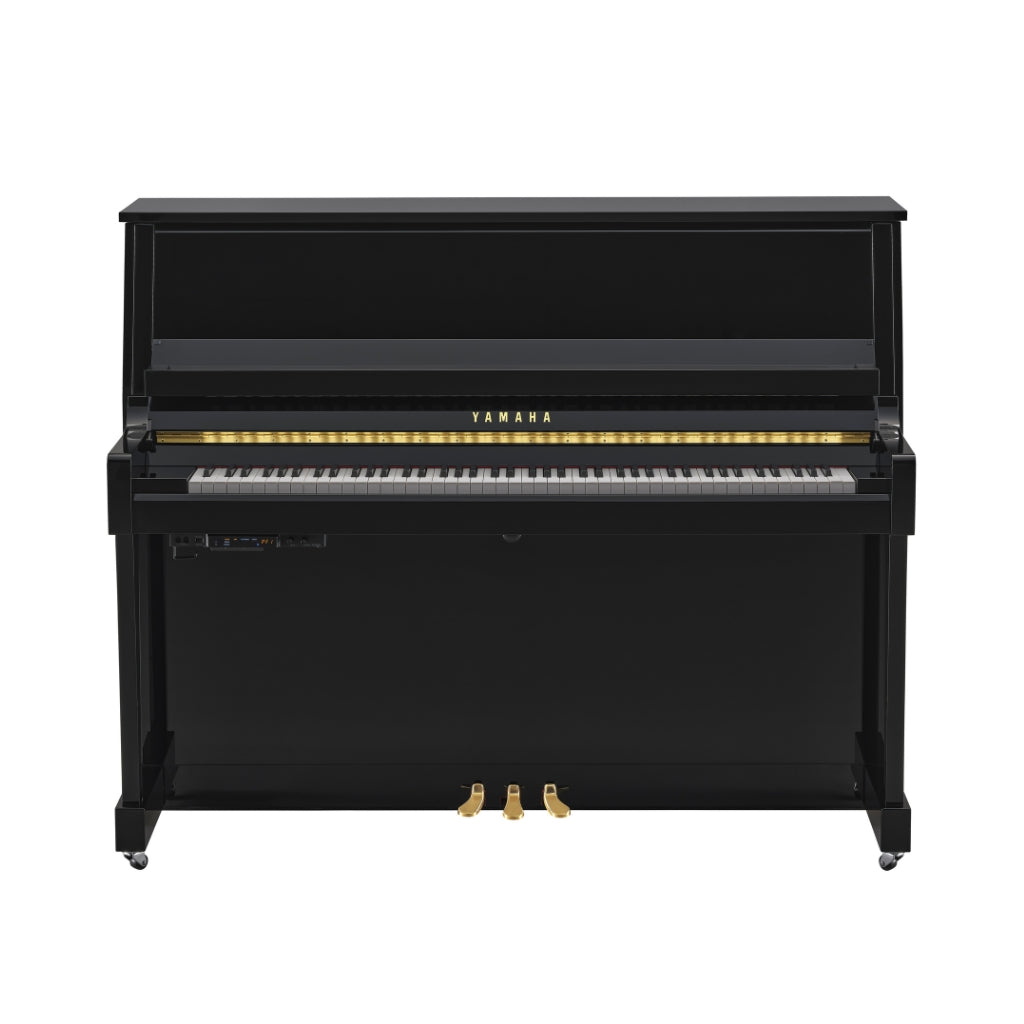 Yamaha - B30 TC3 121cm TransAcoustic Upright Piano - Polished Ebony