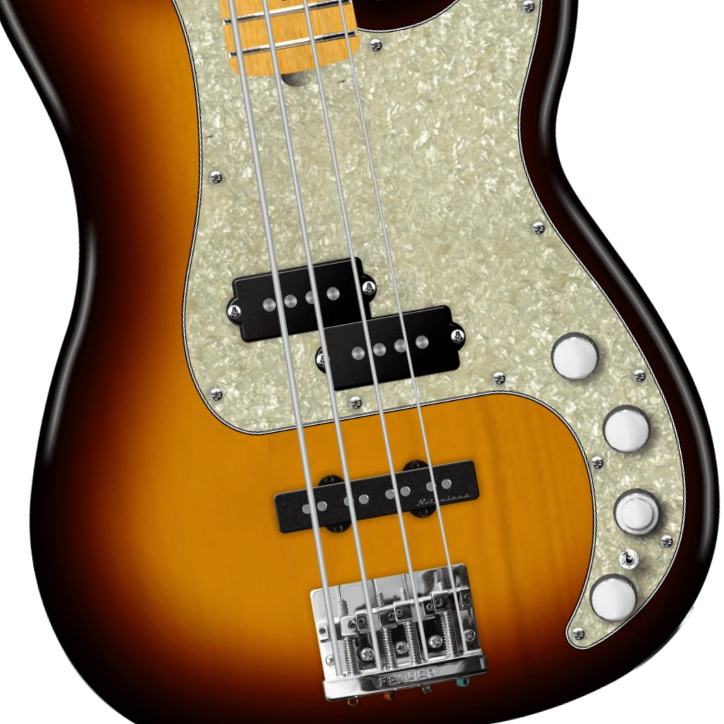 Fender - Player II Modified Active Precision Bass - 3 Tone Sunburst, Maple Fingerboard