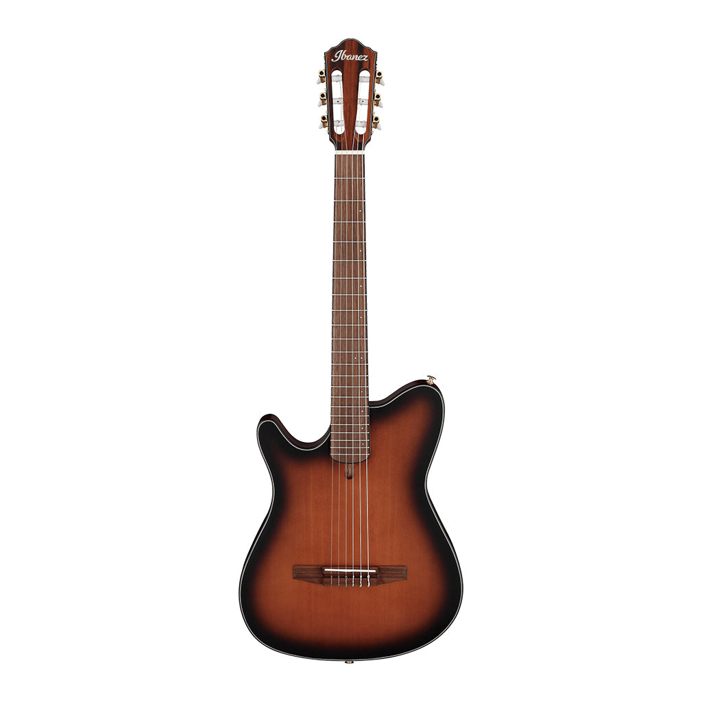 Ibanez - FRH10N Flat Left Handed Nylon String Guitar - Brown Sunburst