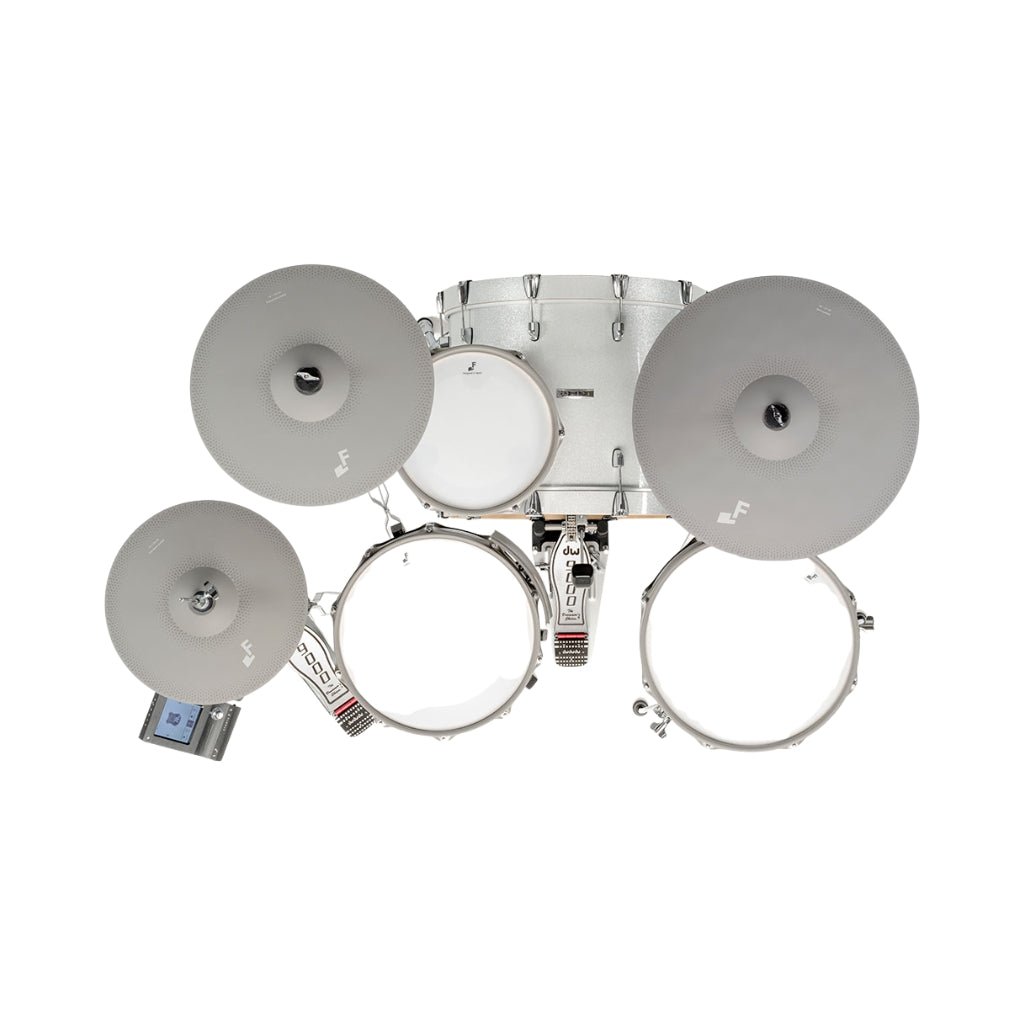 EFNOTE EST7 Electronic Drum Kit w/A+C+D Package - White Sparkle Electronic Drum Kits Sky Music