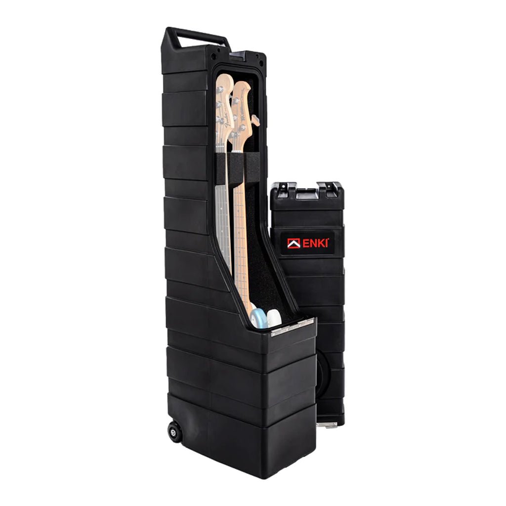 ENKI AMG-2 Dual Bass Roto Moulded Case Bass Guitar Cases & Gigbags Sky Music
