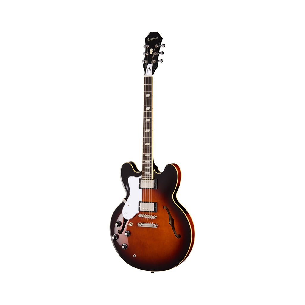 Epiphone Bonehead Riviera Left Handed - Dark Tobacco Burst Electric Guitars Sky Music