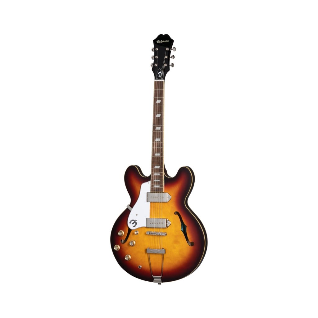 Epiphone Casino Rosewood Left Handed Hollowbody Electric Guitar - Vintage Sunburst Electric Guitars Sky Music