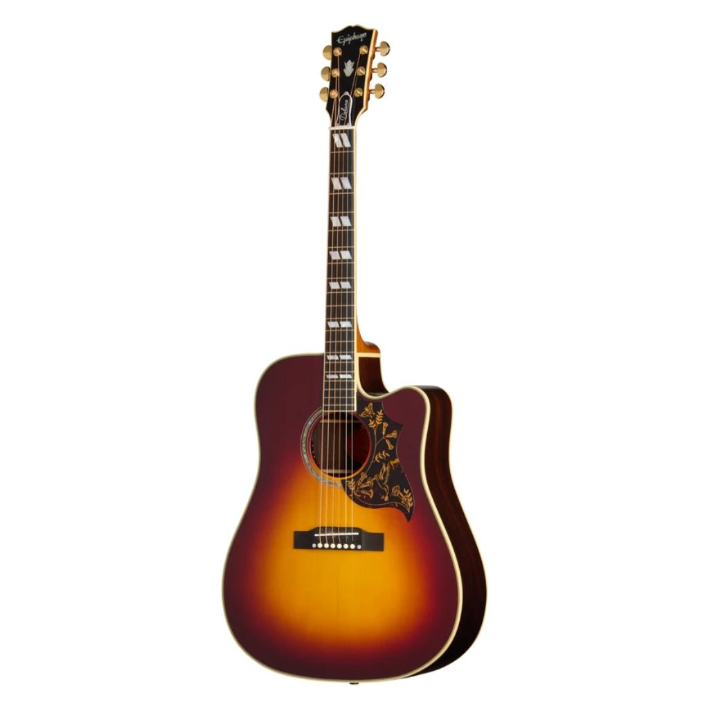 Epiphone Hummingbird Deluxe EC Acoustic-Electric Guitar - Autumn Burst Acoustic Guitars Sky Music
