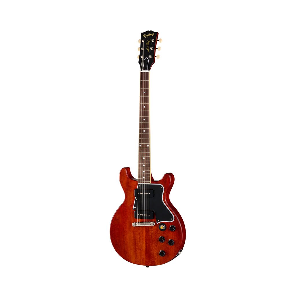 Epiphone Inspired by Gibson Custom 1960 Les Paul Special Double Cut Electric Guitar - Cherry Electric Guitars Sky Music