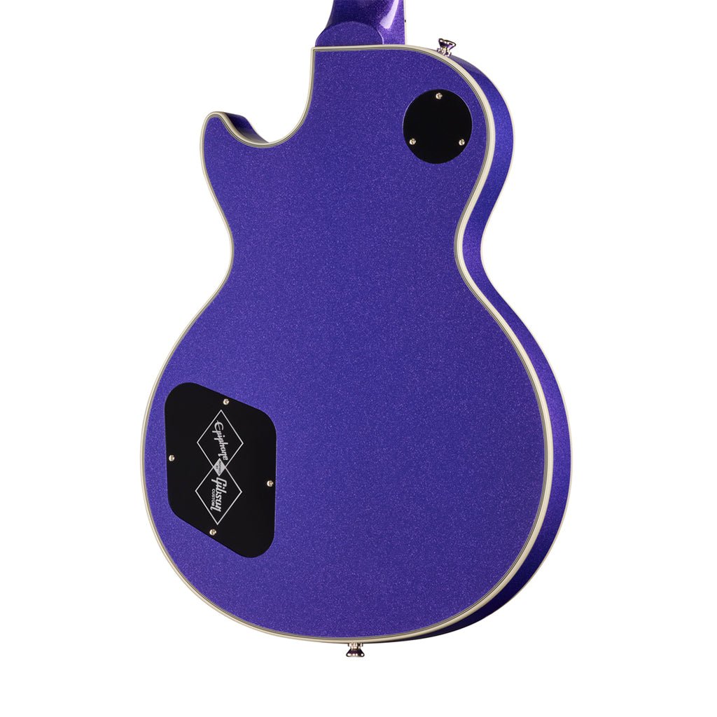 Epiphone Inspired by Gibson Custom Les Paul Custom Electric Guitar - Amethyst Sparkle Electric Guitars Sky Music