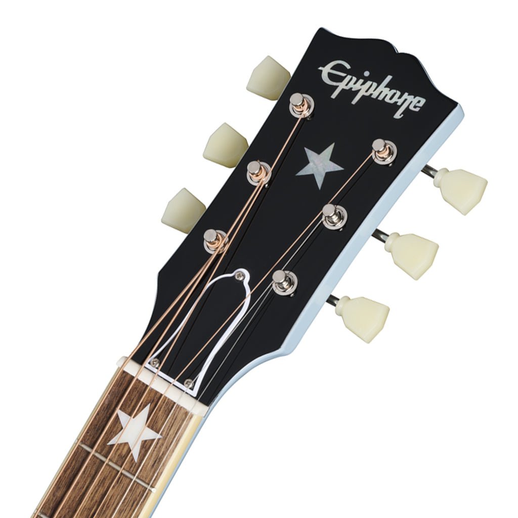 Epiphone J180 LS Frost Blue with Hardcase Acoustic Guitars Sky Music