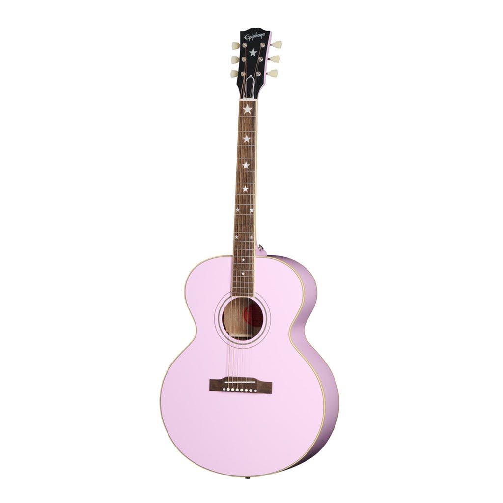 Epiphone J180 LS Pink with Hardcase Acoustic Guitars Sky Music