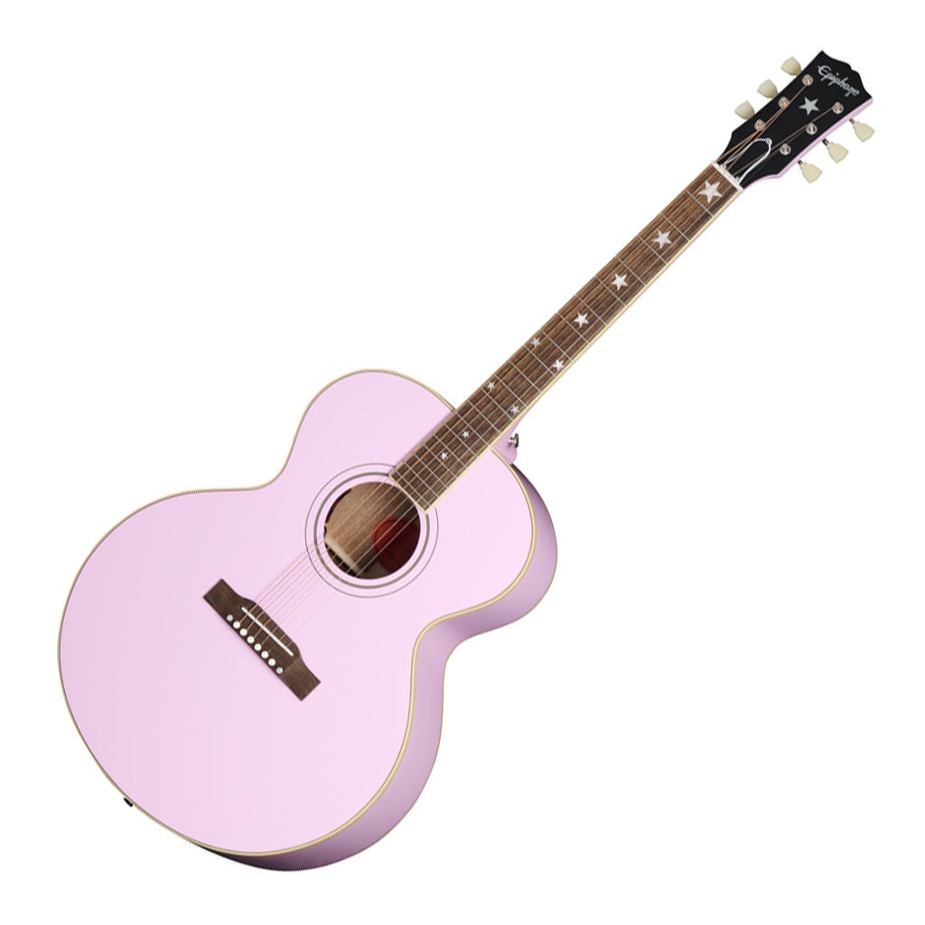 Epiphone J180 LS Pink with Hardcase Acoustic Guitars Sky Music