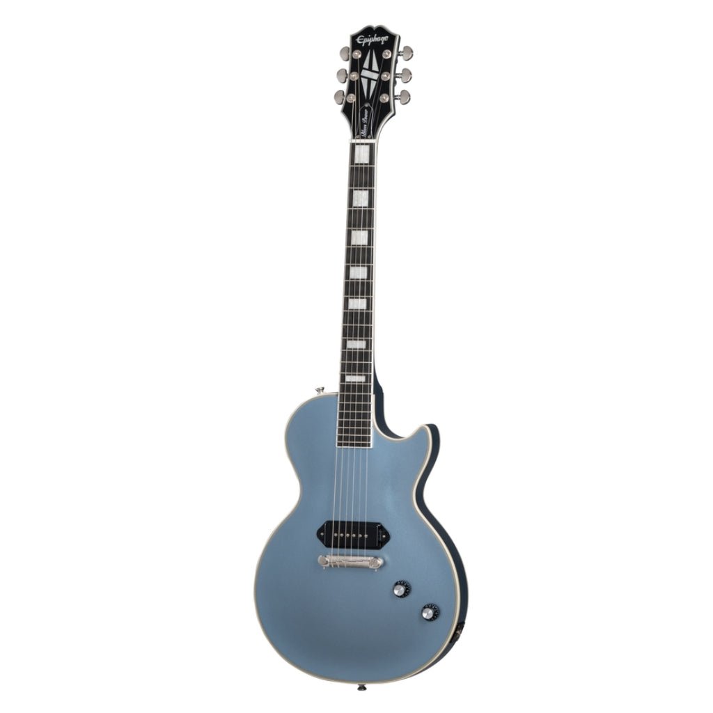 Epiphone Jared James Nichols "Blues Power" Les Paul Custom Electric Guitar - Aged Pelham Blue Electric Guitars Sky Music