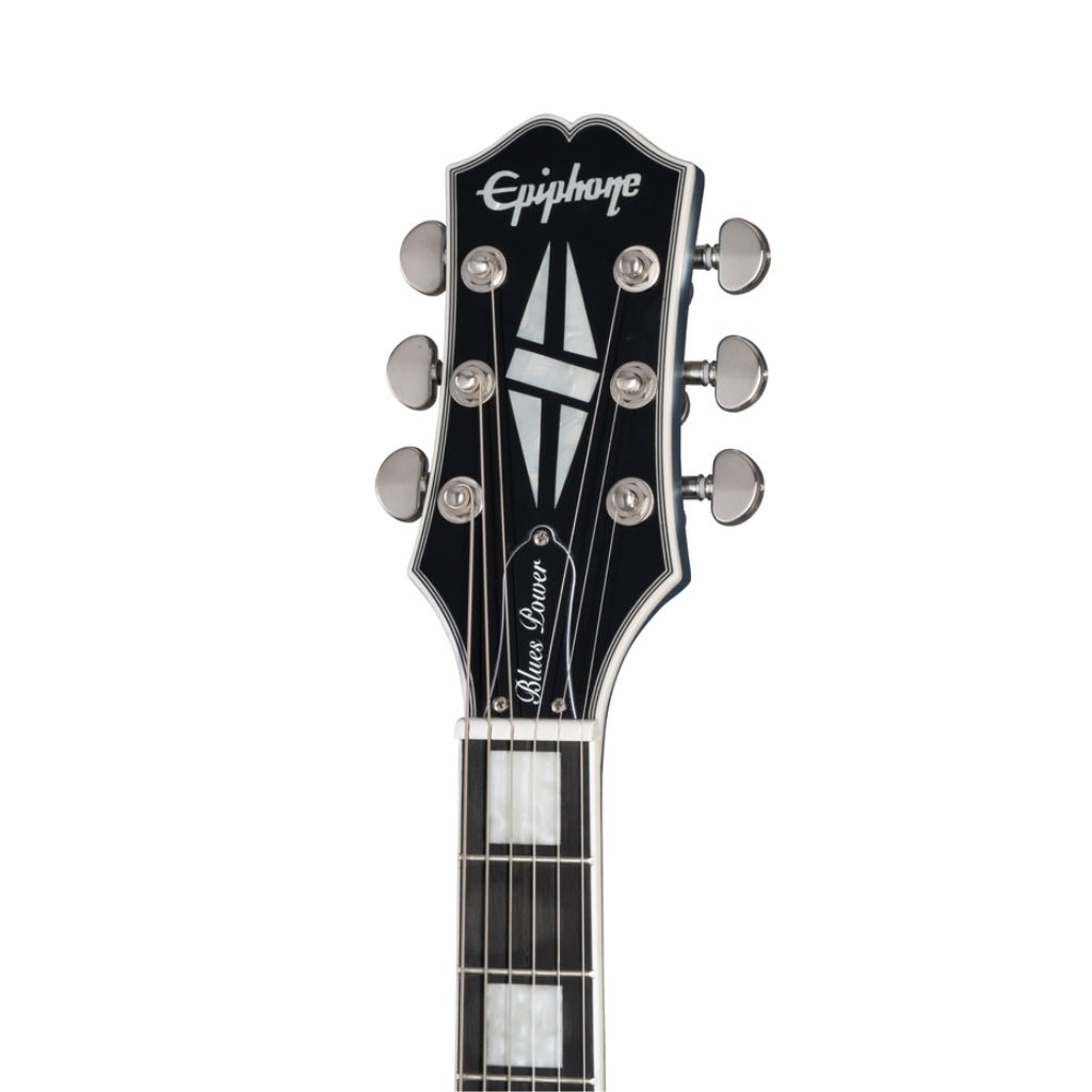 Epiphone Jared James Nichols "Blues Power" Les Paul Custom Electric Guitar - Aged Pelham Blue Electric Guitars Sky Music