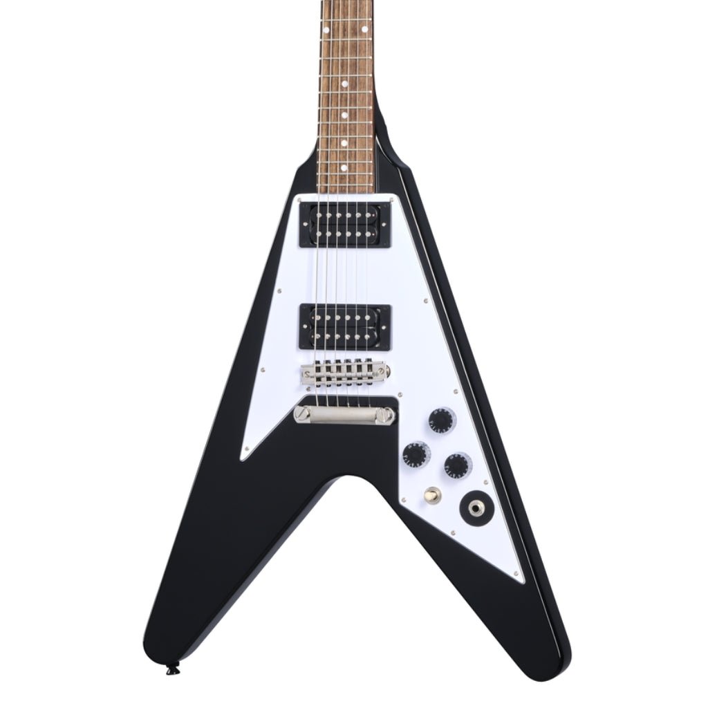 Epiphone Kirk Hammett 1979 Flying V Electric Guitar - Ebony Electric Guitars Sky Music