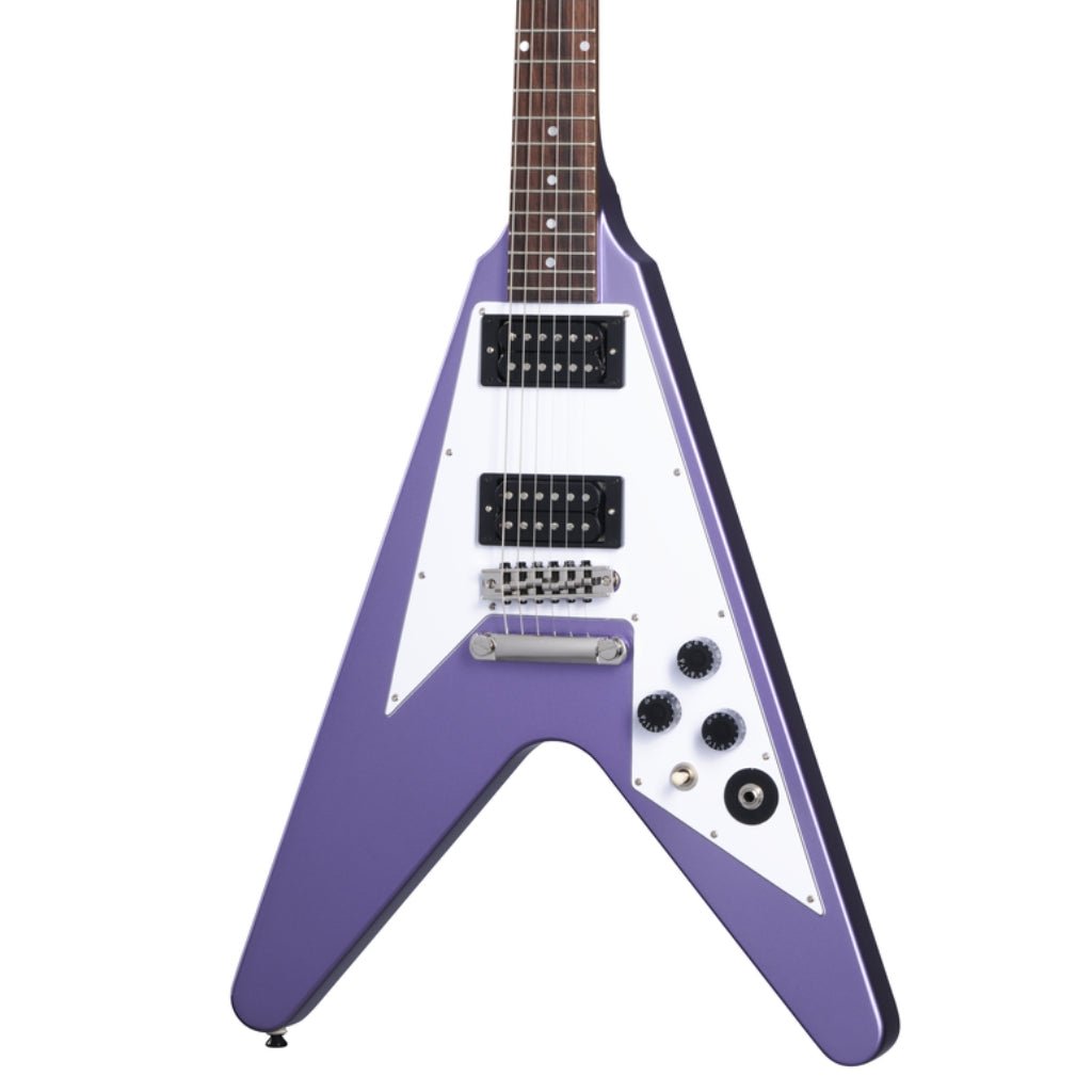 Epiphone Kirk Hammett 1979 Flying V Electric Guitar - Purple Metallic Electric Guitars Sky Music