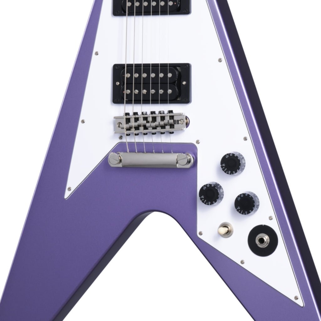Epiphone Kirk Hammett 1979 Flying V Electric Guitar - Purple Metallic Electric Guitars Sky Music