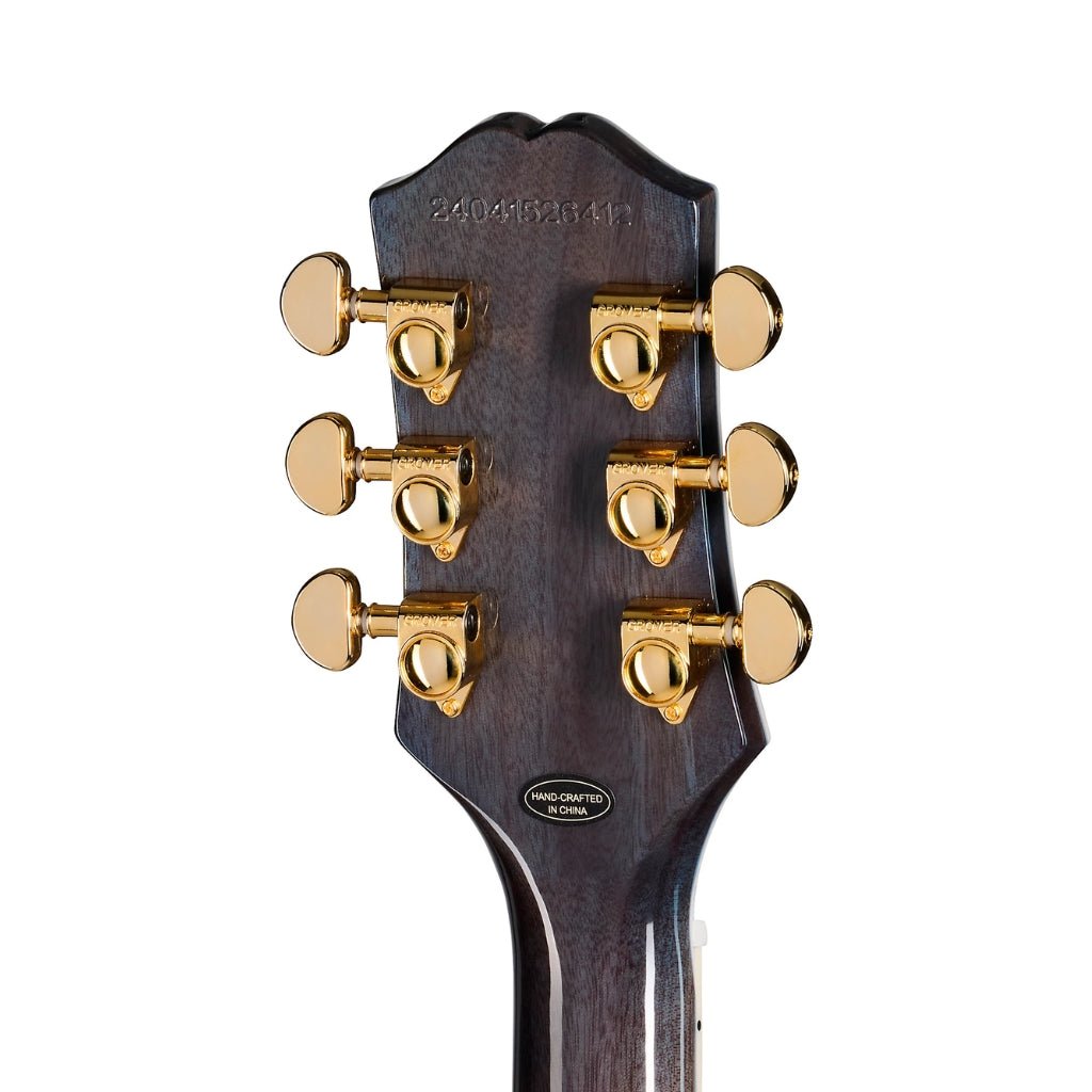 Epiphone Les Paul Custom Quilt Electric Guitar - Ocean Blue Electric Guitars Sky Music