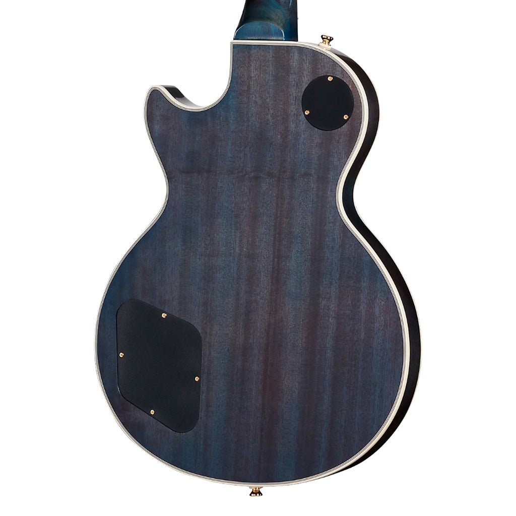 Epiphone Les Paul Custom Quilt Electric Guitar - Ocean Blue Electric Guitars Sky Music