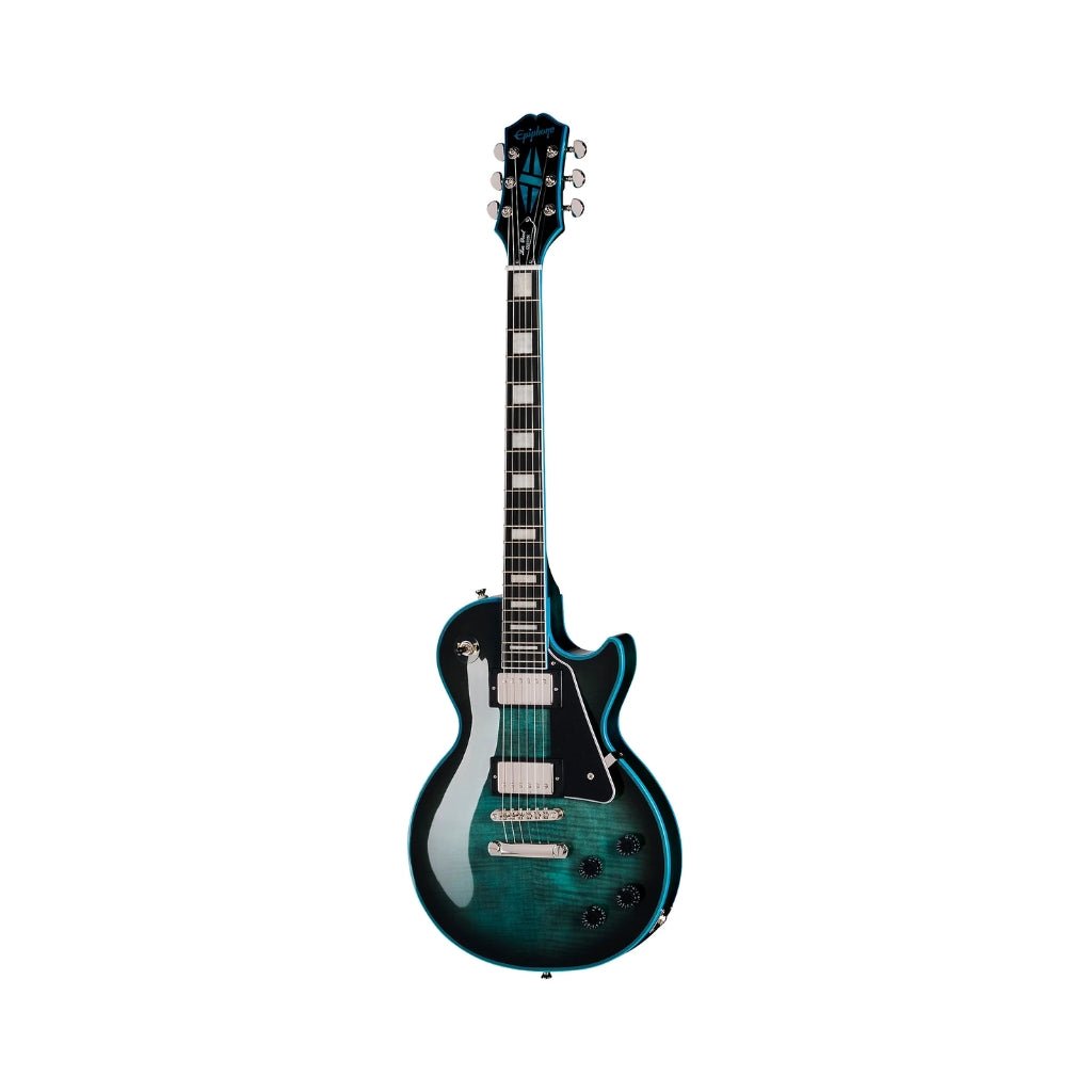 Epiphone Les Paul Custom Widow Limited Edition Electric Guitar - Indigo Burst Electric Guitars Sky Music
