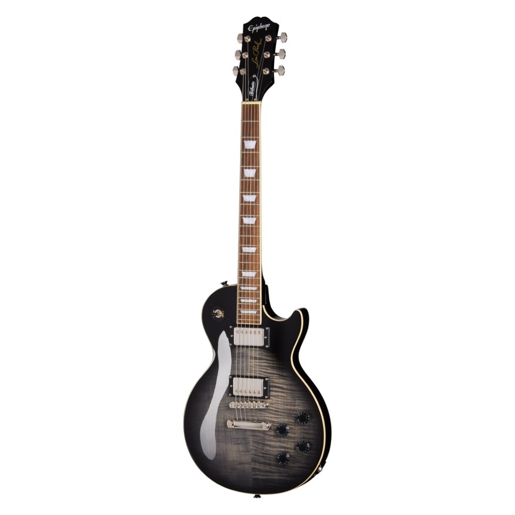 Epiphone Les Paul Tribute Electric Guitar - Transparent Ebony Burst Electric Guitars Sky Music