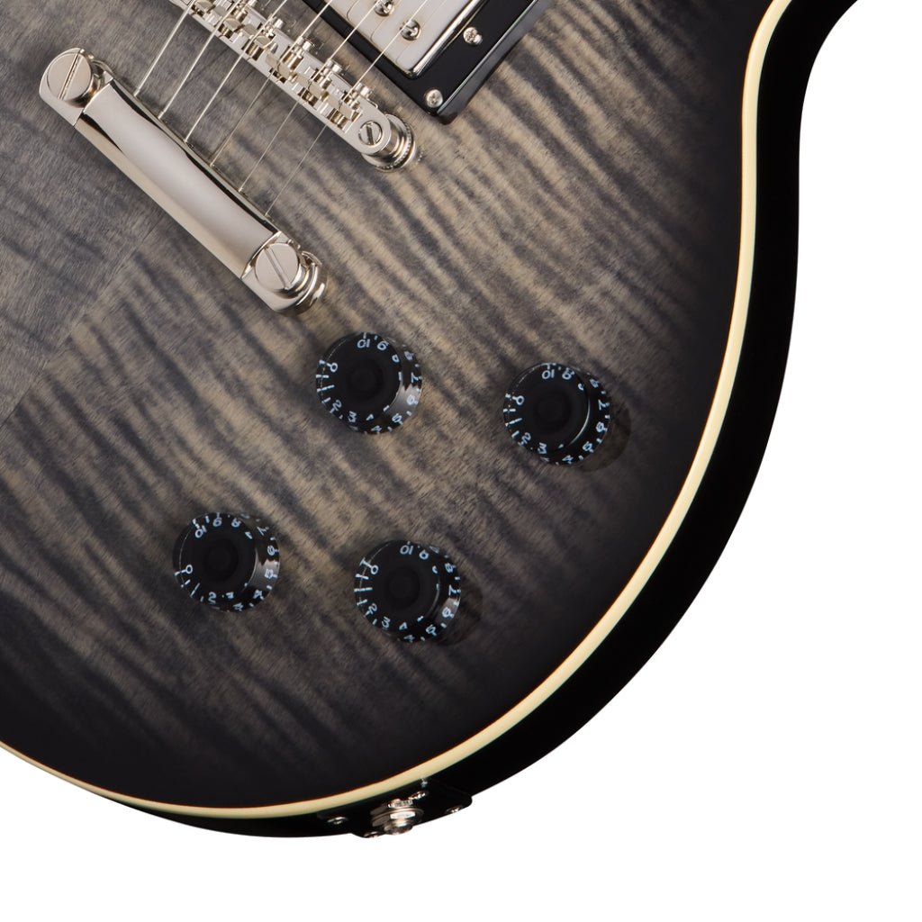 Epiphone Les Paul Tribute Electric Guitar - Transparent Ebony Burst Electric Guitars Sky Music
