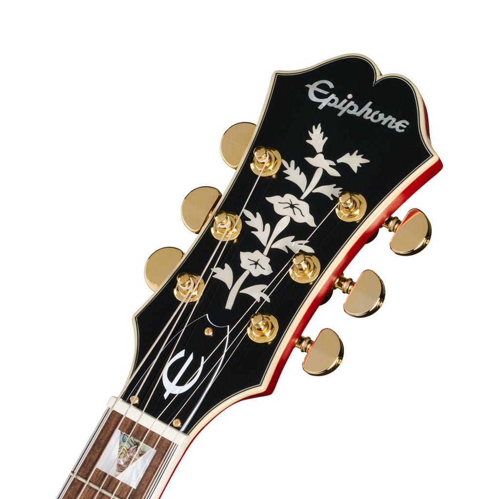 Epiphone Masterbuilt Gem Archer Sheraton - Cherry Red Electric Guitars Sky Music