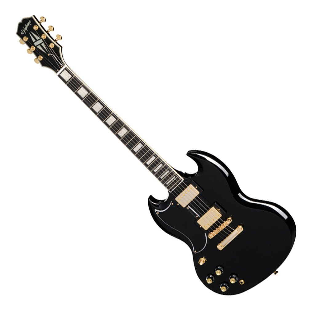 Epiphone SG Custom Left Handed with Premium Gig Bag - Ebony Electric Guitars Sky Music