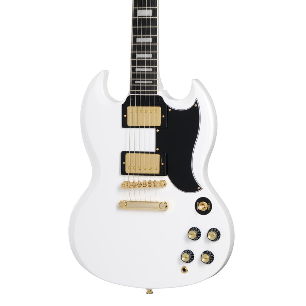 Epiphone SG Custom with Premium Gig Bag - Alpine White Electric Guitars Sky Music