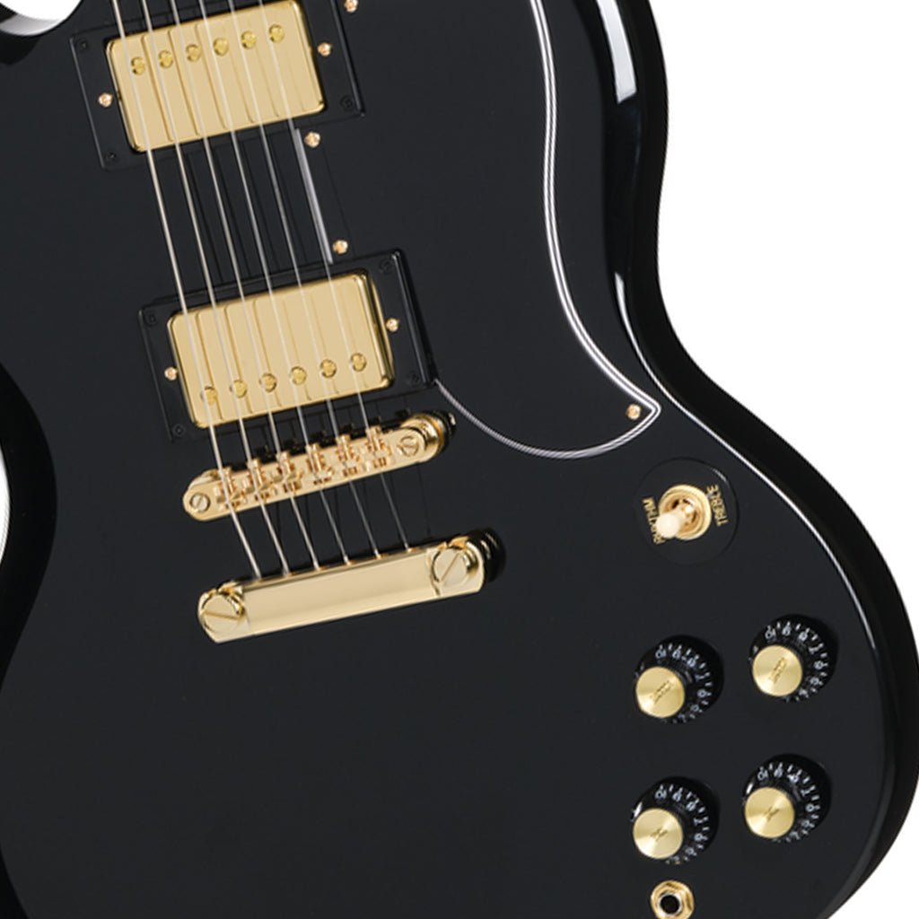 Epiphone SG Custom with Premium Gig Bag - Ebony Electric Guitars Sky Music