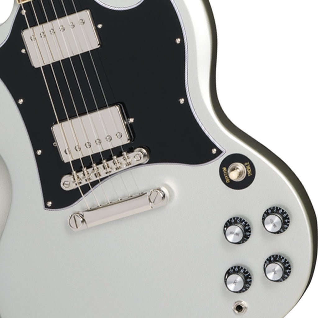 Epiphone SG Standard with Premium Gig Bag - Silver Mist Electric Guitars Sky Music