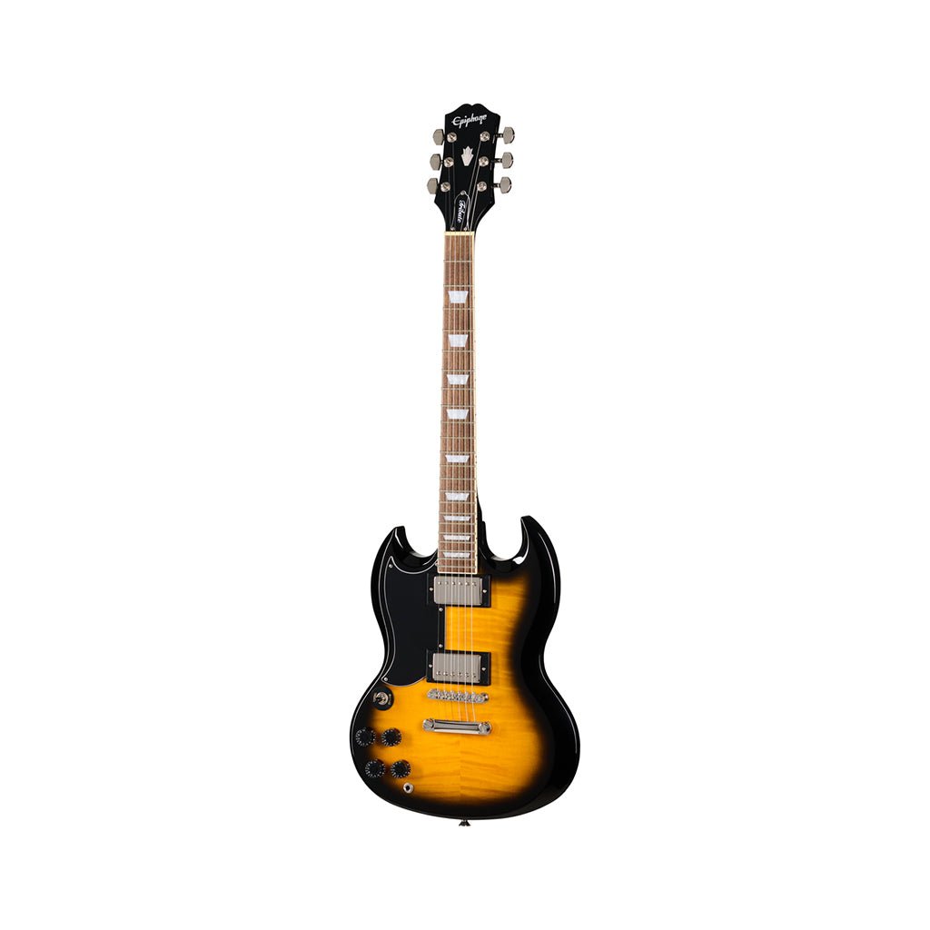 Epiphone SG Tribute Electric Guitar - Vintage Sunburst, Left Handed Electric Guitars Sky Music