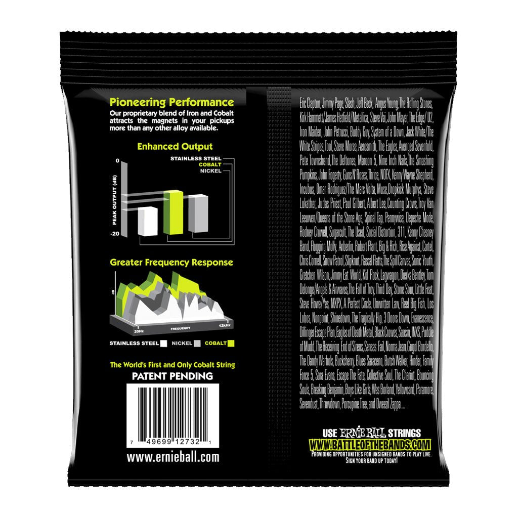 Ernie Ball Regular Slinky Cobalt Electric Bass Strings, 50-105 Gauge Guitar Strings Sky Music
