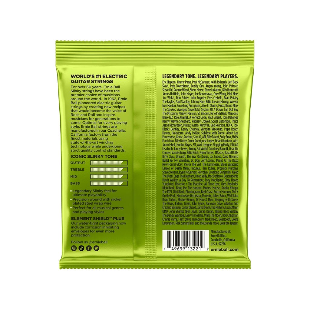 Ernie Ball Regular Slinky Nickel Wound 10-46 Electric Guitar Strings - 3 Pack Fretted Instrument Strings Sky Music