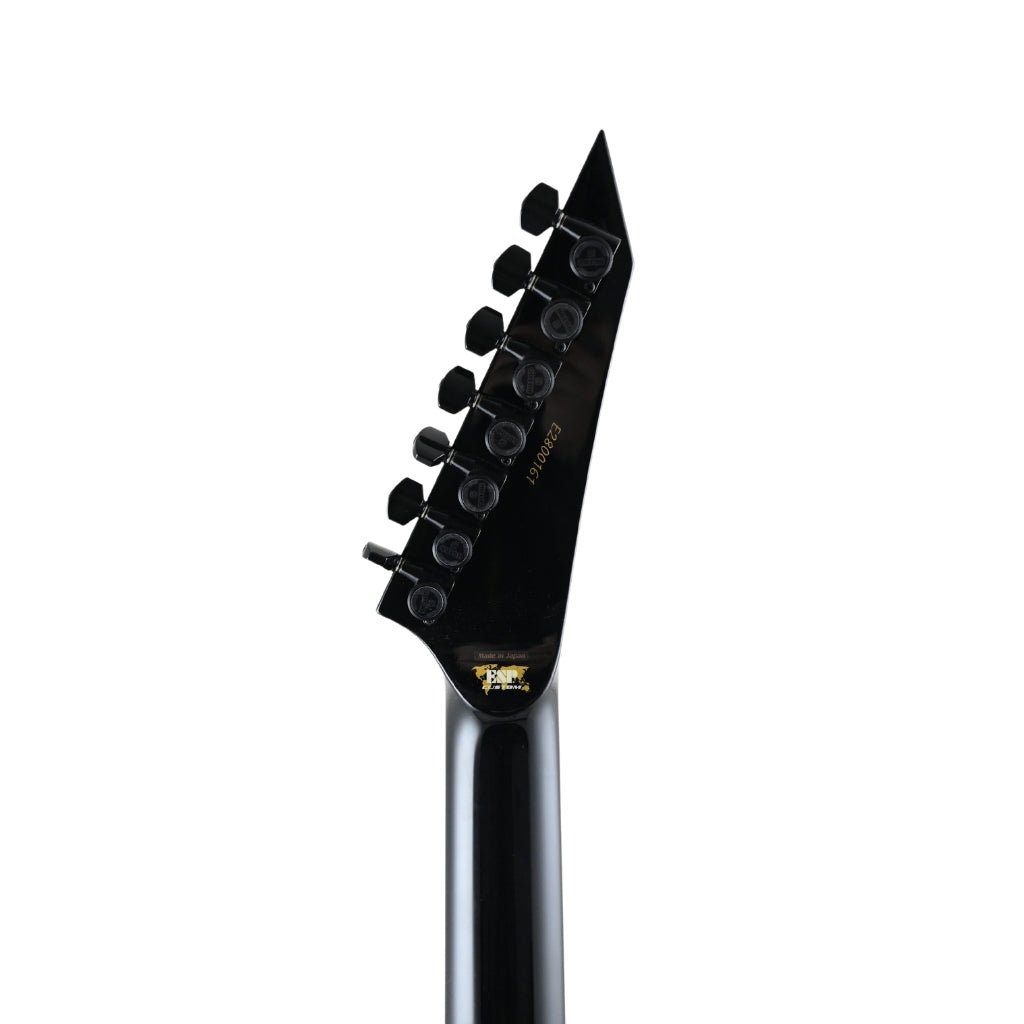 ESP Custom Shop 7-String Electric Guitar w/ Floyd Rose & EMG Pickups - Gloss Black Electric Guitars Sky Music