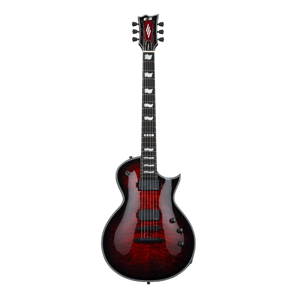 ESP E-II Eclipse QM Electric Guitar - See-thru Black Cherry Sunburst Electric Guitars Sky Music
