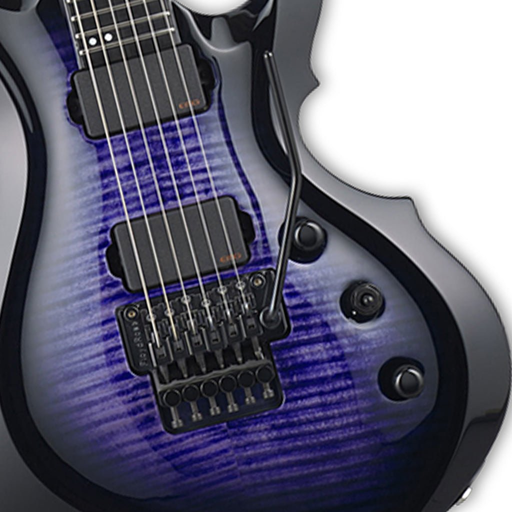 ESP E-II FRX Electric Guitar Flamed Maple Reindeer Blue Electric Guitars Sky Music