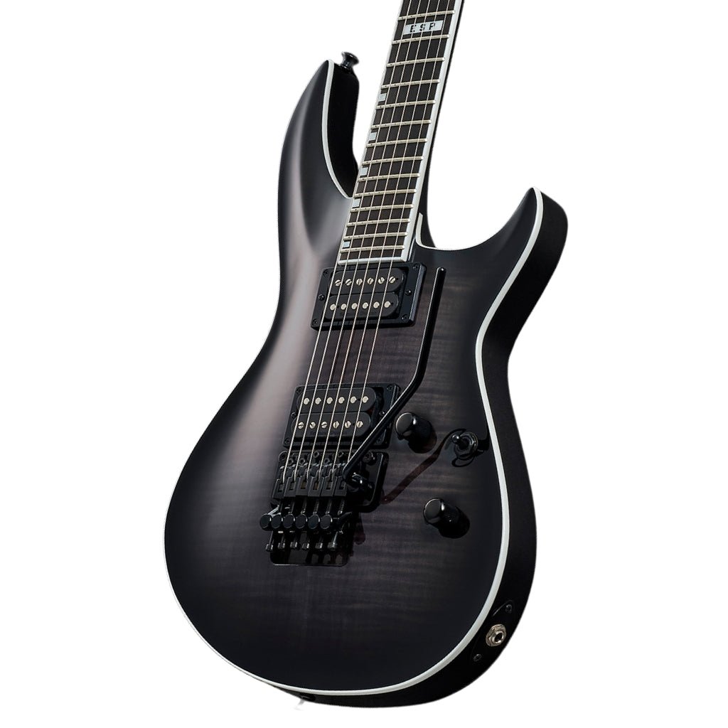ESP E-II Horizon 3 Flame Maple - See Through Black Electric Guitars Sky Music