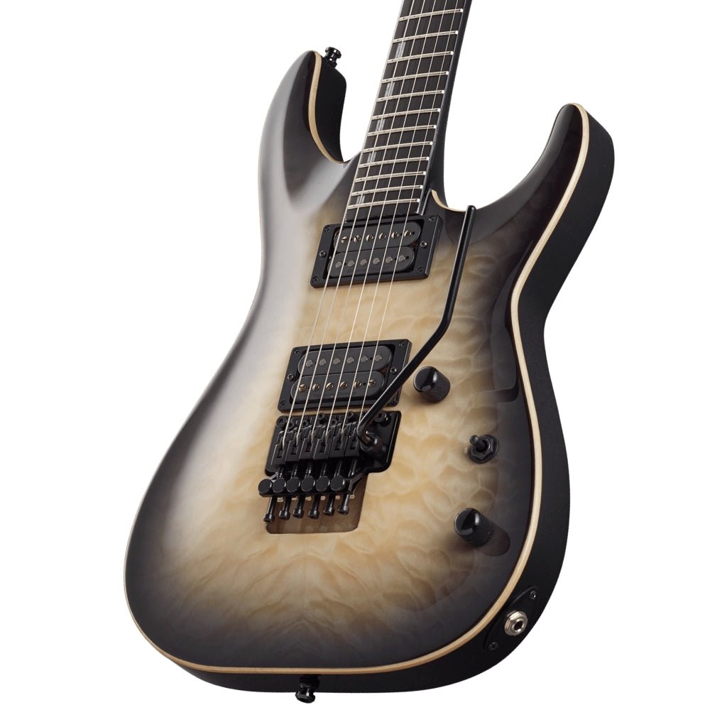 ESP E-II Horizon FR Quilt Maple Top Electric Guitar - Black Natural Burst Electric Guitars Sky Music