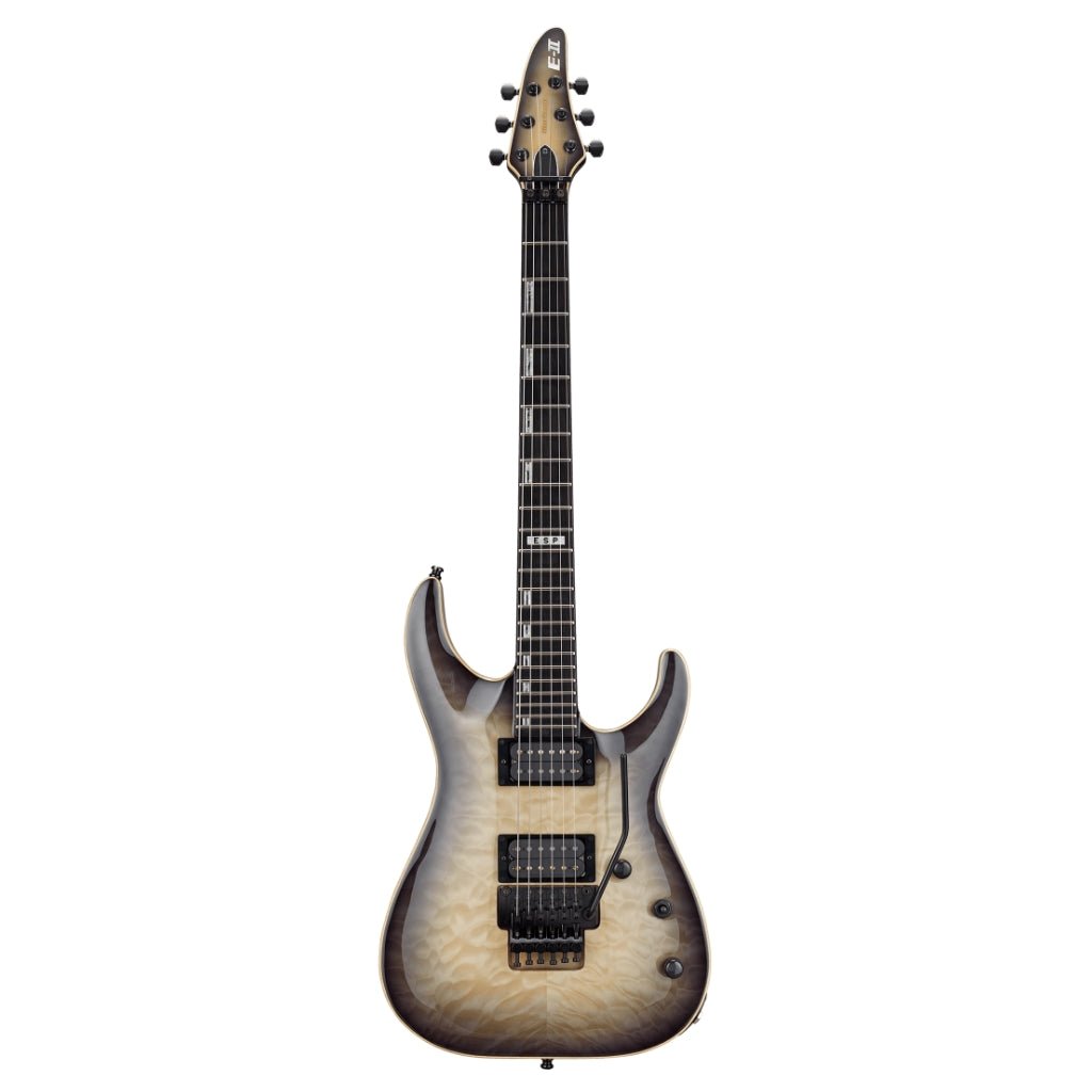 ESP E-II Horizon FR Quilt Maple Top Electric Guitar - Black Natural Burst Electric Guitars Sky Music