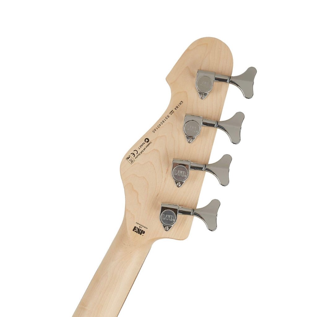ESP LTD AP-204 Bass Guitar - Snow White Satin Bass Guitars Sky Music