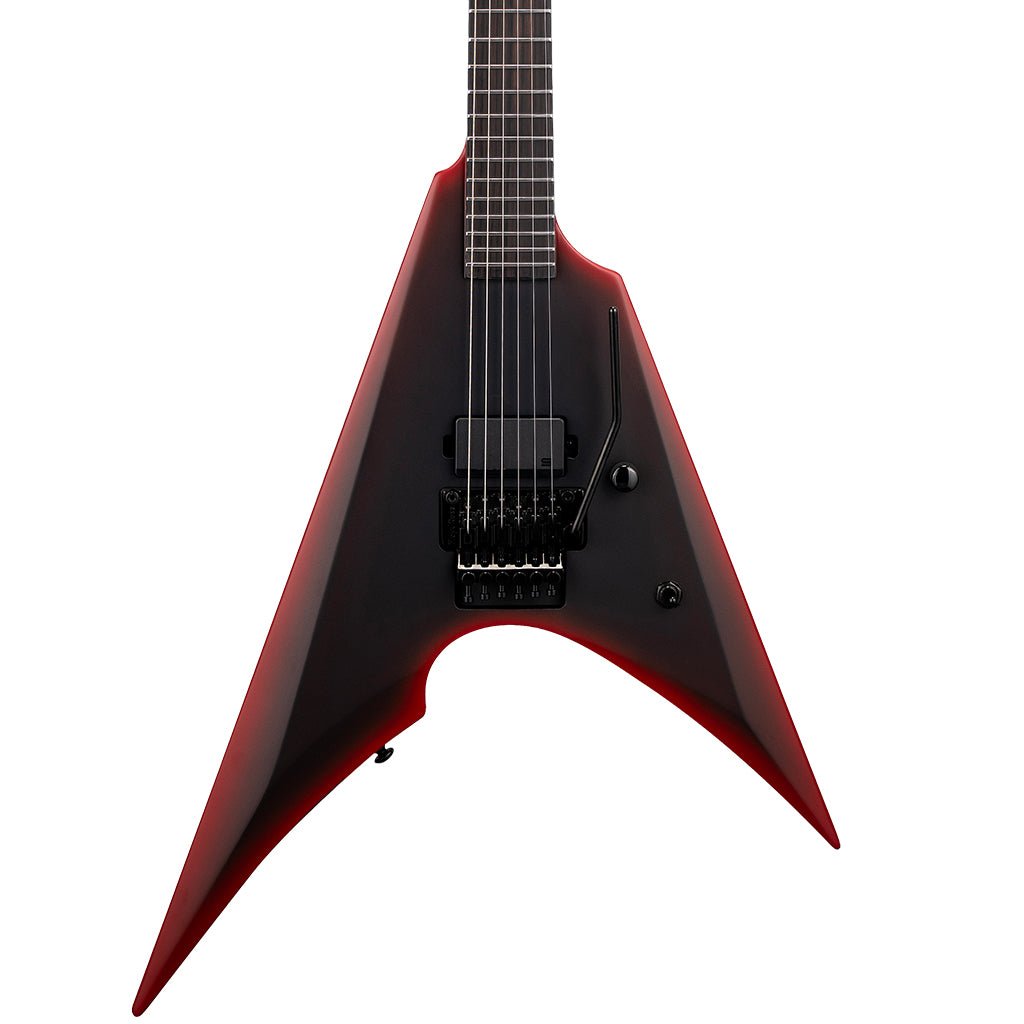 ESP LTD Arrow Black Metal Electric Guitar - Black Red Burst Satin Electric Guitars Sky Music