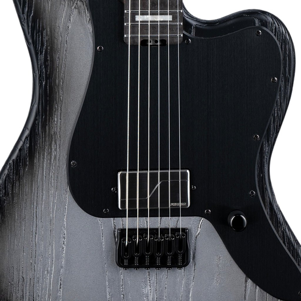 ESP LTD Deluxe XJ-1 Baritone HT Electric Guitar - Silver Blast Electric Guitars Sky Music