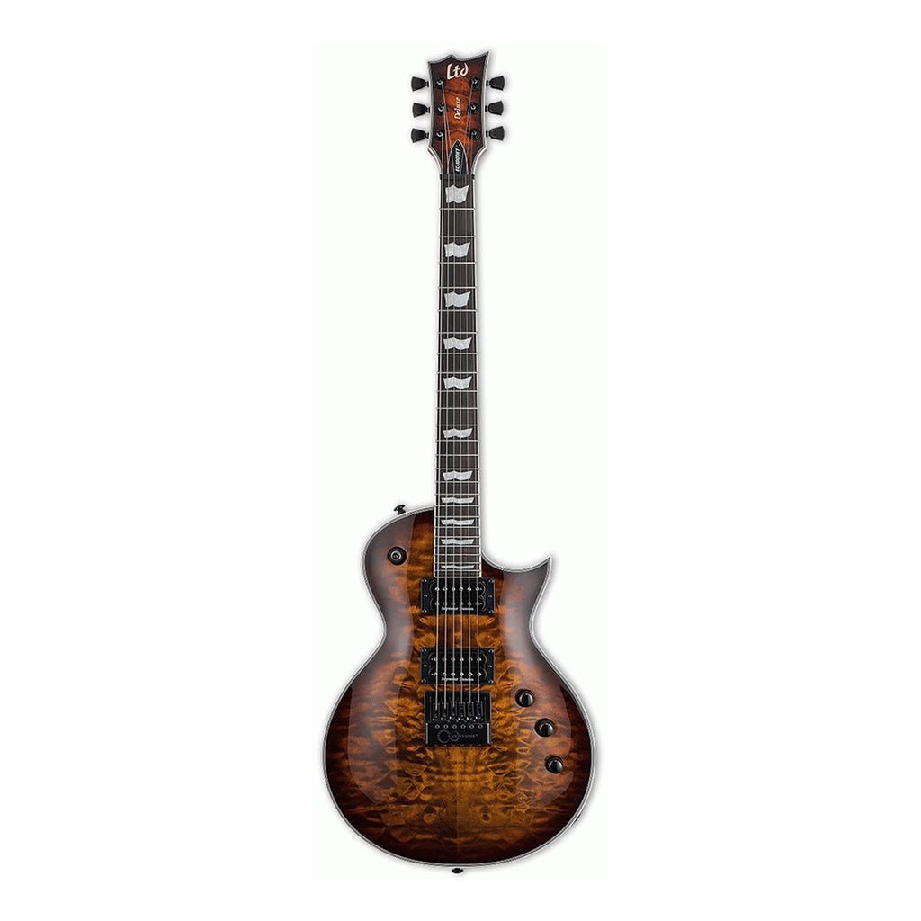 ESP LTD EC-1000 Evertune Quilted Maple - Dark Brown Sunburst Electric Guitars Sky Music