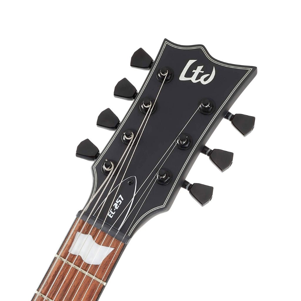 ESP LTD EC-257 7-String Electric Guitar - Black Satin Electric Guitars Sky Music