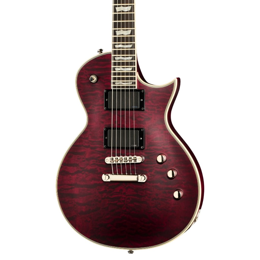 ESP LTD EC401 Quilted Maple Electric Guitar - See Through Black Cherry Sunburst Electric Guitars Sky Music
