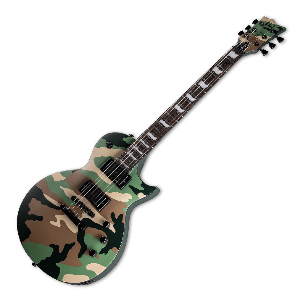 ESP LTD Eclipse 1000 Woodland Camo Satin Electric Guitars Sky Music