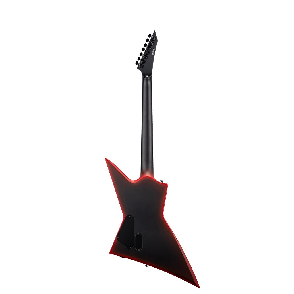 ESP LTD EXL-7 Black Metal Electric Guitar - Black Red Burst Satin Electric Guitars Sky Music