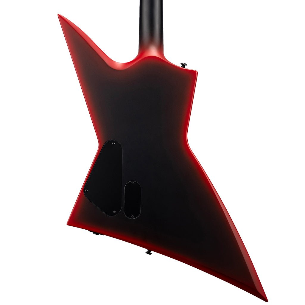 ESP LTD EXL Black Metal Electric Guitar - Black Red Burst Satin Electric Guitars Sky Music