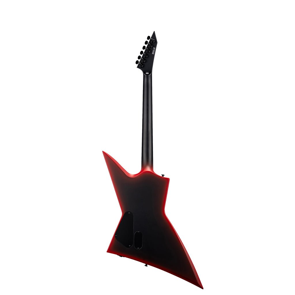 ESP LTD EXL Black Metal Electric Guitar - Black Red Burst Satin Electric Guitars Sky Music